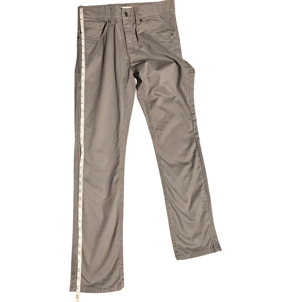Levis 511 Slim Fit Boys Pants Gray Twill Size 16 Regular W28 L28 7648-G86